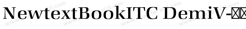 NewtextBookITC DemiV字体转换